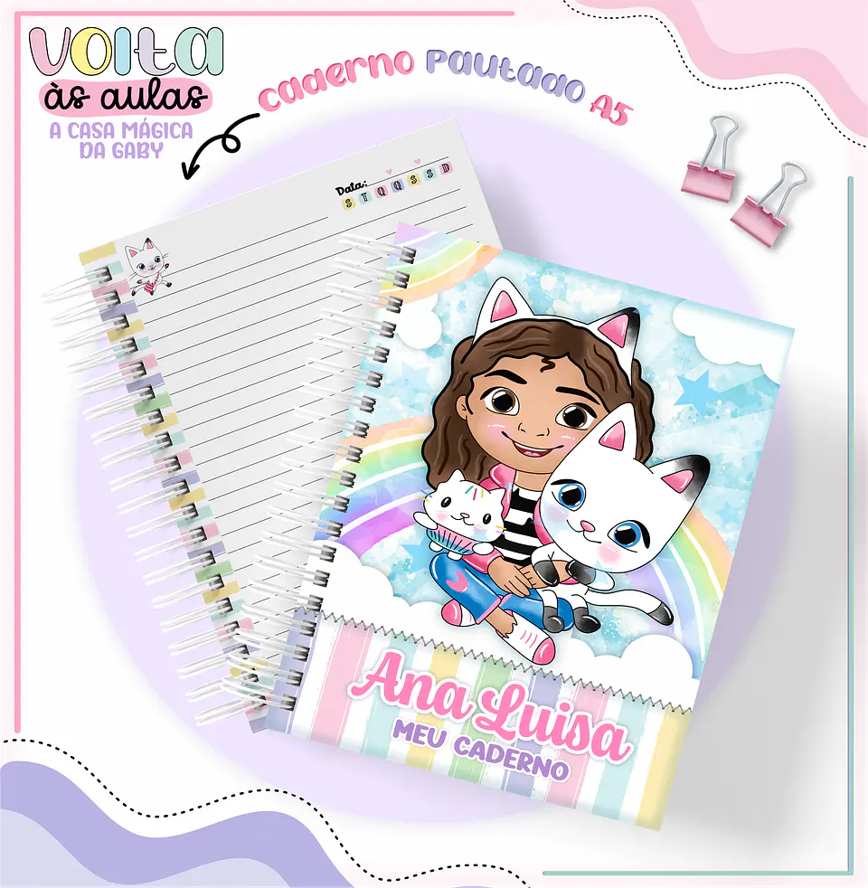 Arquivo Encadernação Kit A Casa Mágica da Gabby - LINA CRIATIVA 10