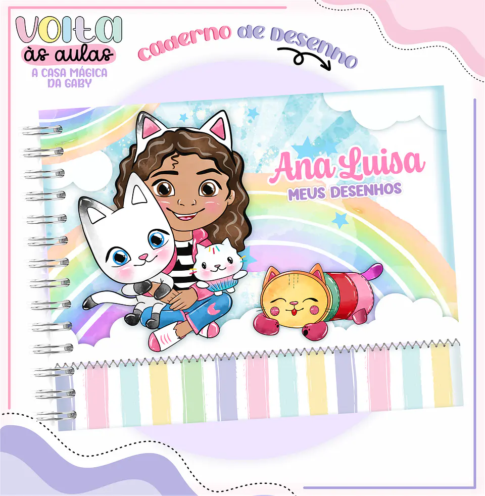 Arquivo Encadernação Kit A Casa Mágica da Gabby - LINA CRIATIVA 13