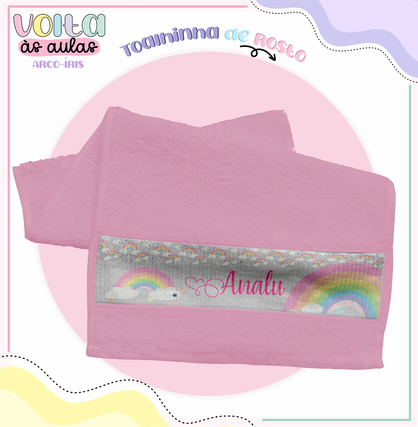 Arquivo Encadernação Kit Escolar Arco Íris - LINA CRIATIVA 4