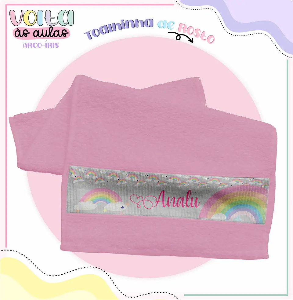 Arquivo Encadernação Kit Escolar Arco Íris - LINA CRIATIVA 4