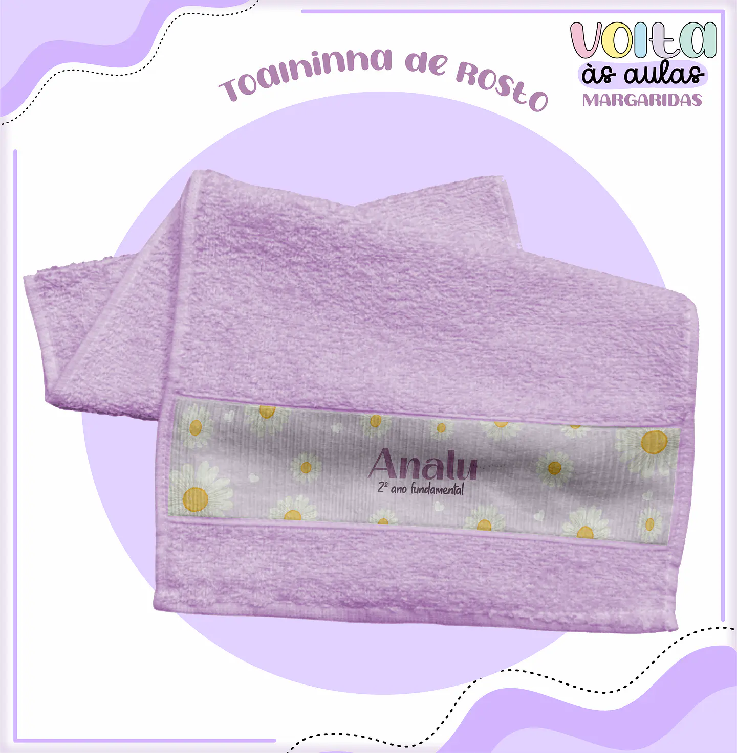 Arquivo Encadernação Kit Escolar Margarida Lilás - LINA CRIATIVA 13