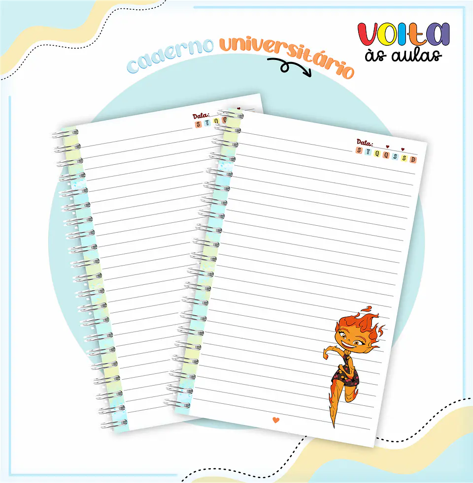 Arquivo Encadernação Kit Escolar Filme Elementos - LINA CRIATIVA 6