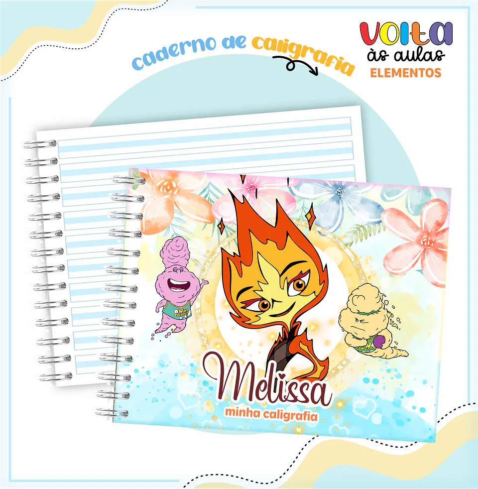 Arquivo Encadernação Kit Escolar Filme Elementos - LINA CRIATIVA 7
