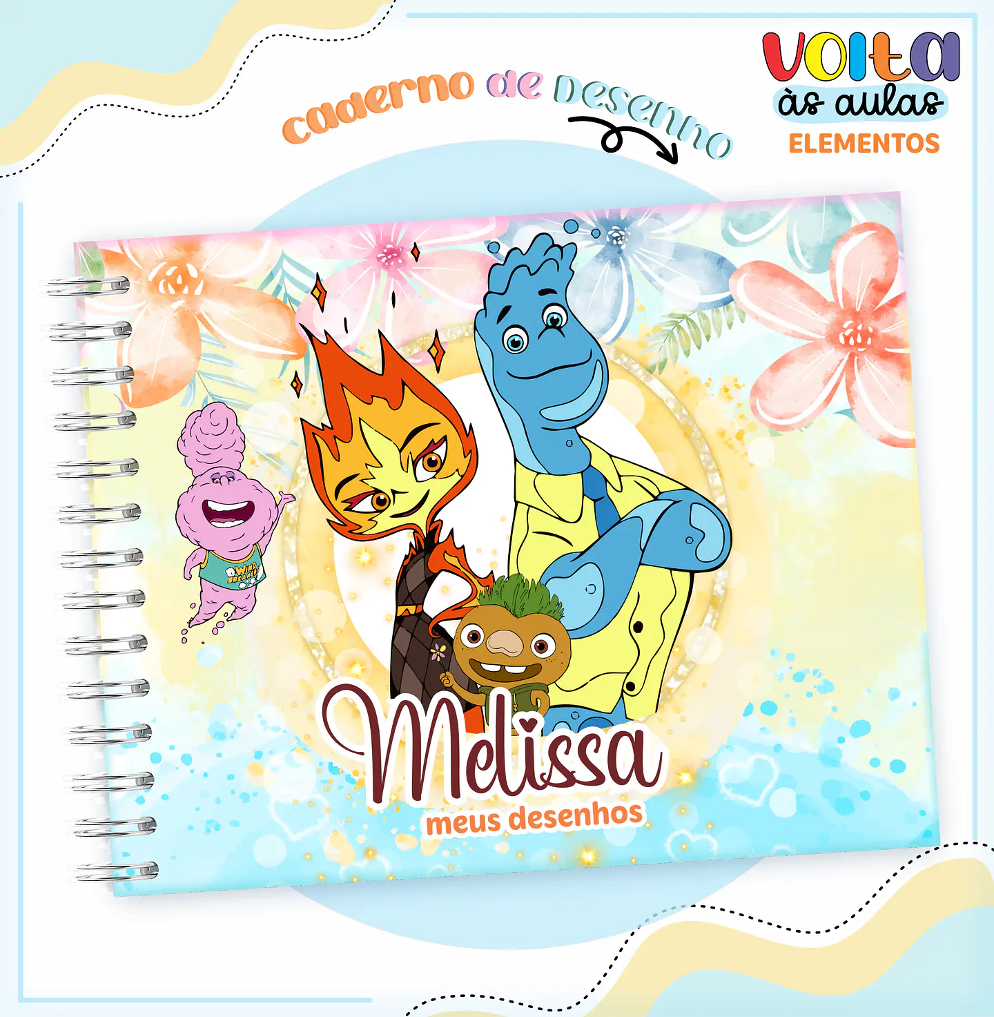 Arquivo Encadernação Kit Escolar Filme Elementos - LINA CRIATIVA 8