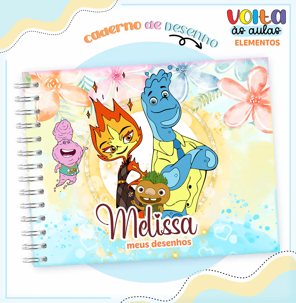 Arquivo Encadernação Kit Escolar Filme Elementos - LINA CRIATIVA 8