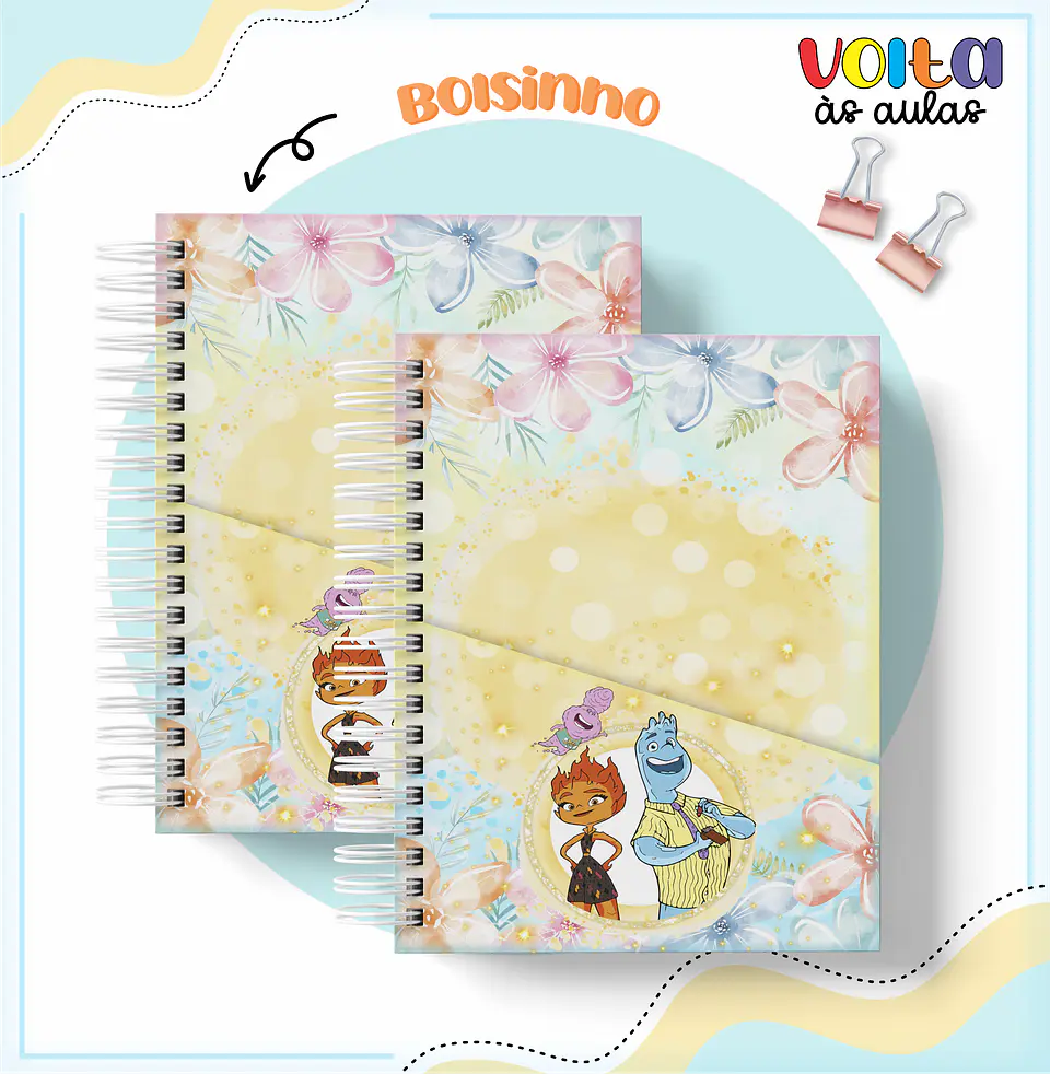 Arquivo Encadernação Kit Escolar Filme Elementos - LINA CRIATIVA 9