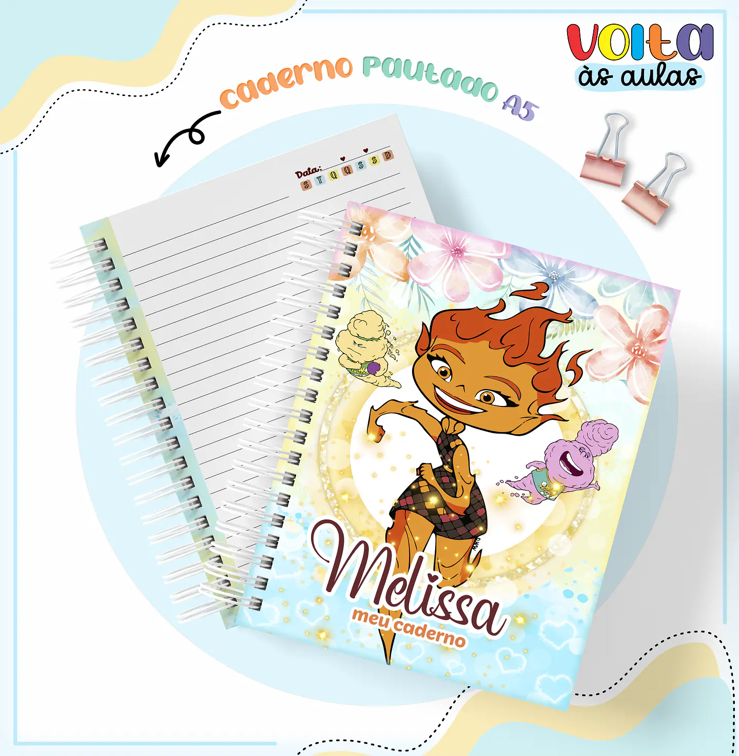 Arquivo Encadernação Kit Escolar Filme Elementos - LINA CRIATIVA 10