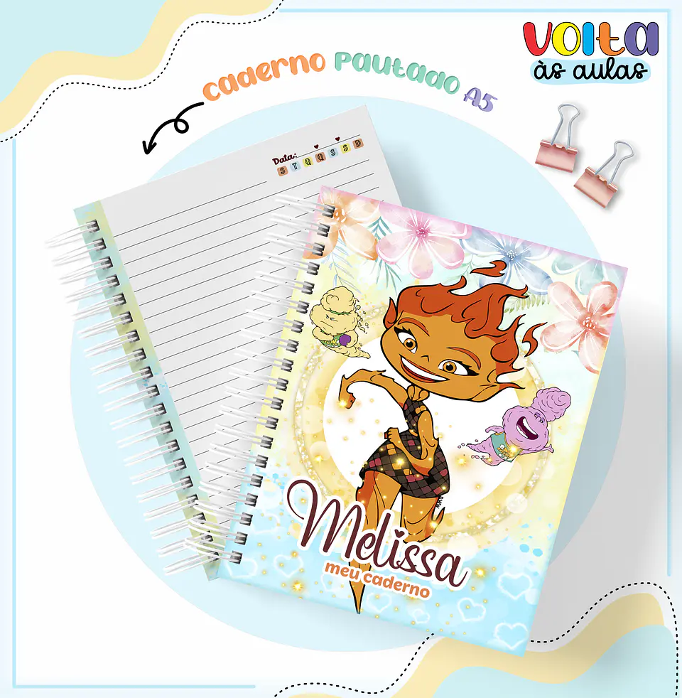 Arquivo Encadernação Kit Escolar Filme Elementos - LINA CRIATIVA 10