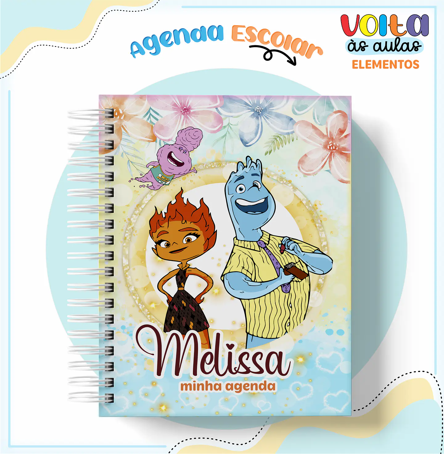 Arquivo Encadernação Kit Escolar Filme Elementos - LINA CRIATIVA 11