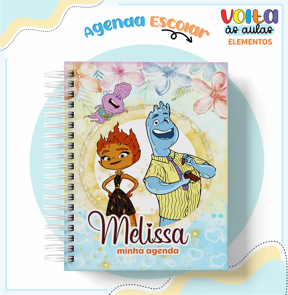 Arquivo Encadernação Kit Escolar Filme Elementos - LINA CRIATIVA 11