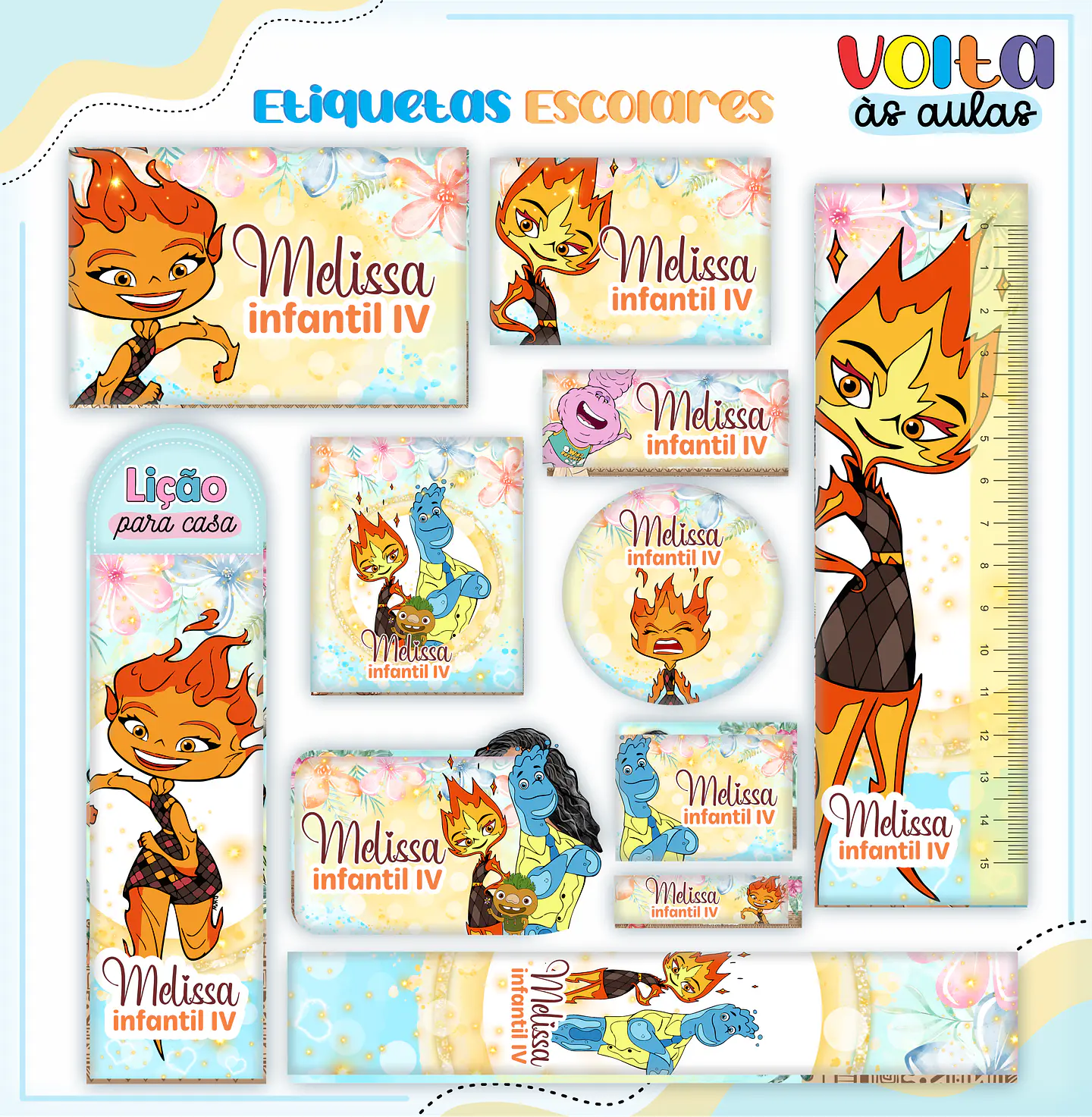 Arquivo Encadernação Kit Escolar Filme Elementos - LINA CRIATIVA 12