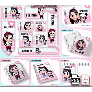 Arquivo Encadernação Kit Luluca