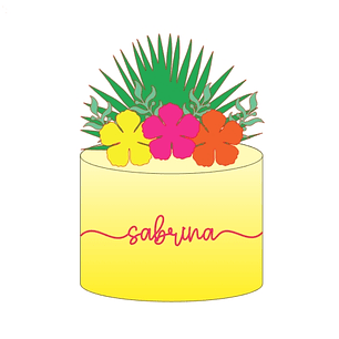 Arquivo Topo de Bolo Folhas Plissadas