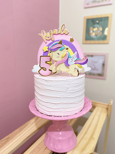 Arquivo de corte topo de bolo unicórnio