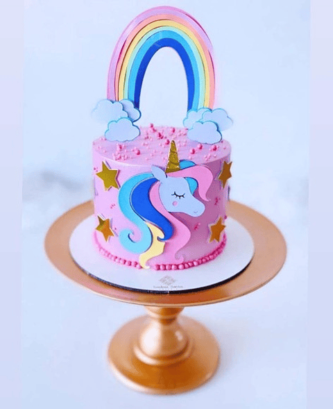 Arquivo de corte topo de bolo unicórnio