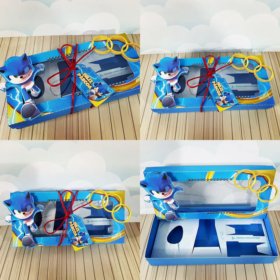 Arquivo de corte mini confeiteiro sonic 2