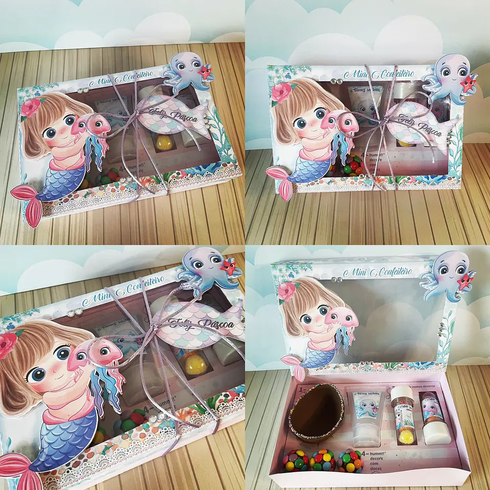 Arquivo de corte mini confeiteiro sereia 1