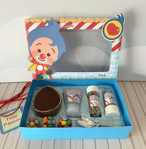 Arquivo de corte mini confeiteiro palhaco plimplim