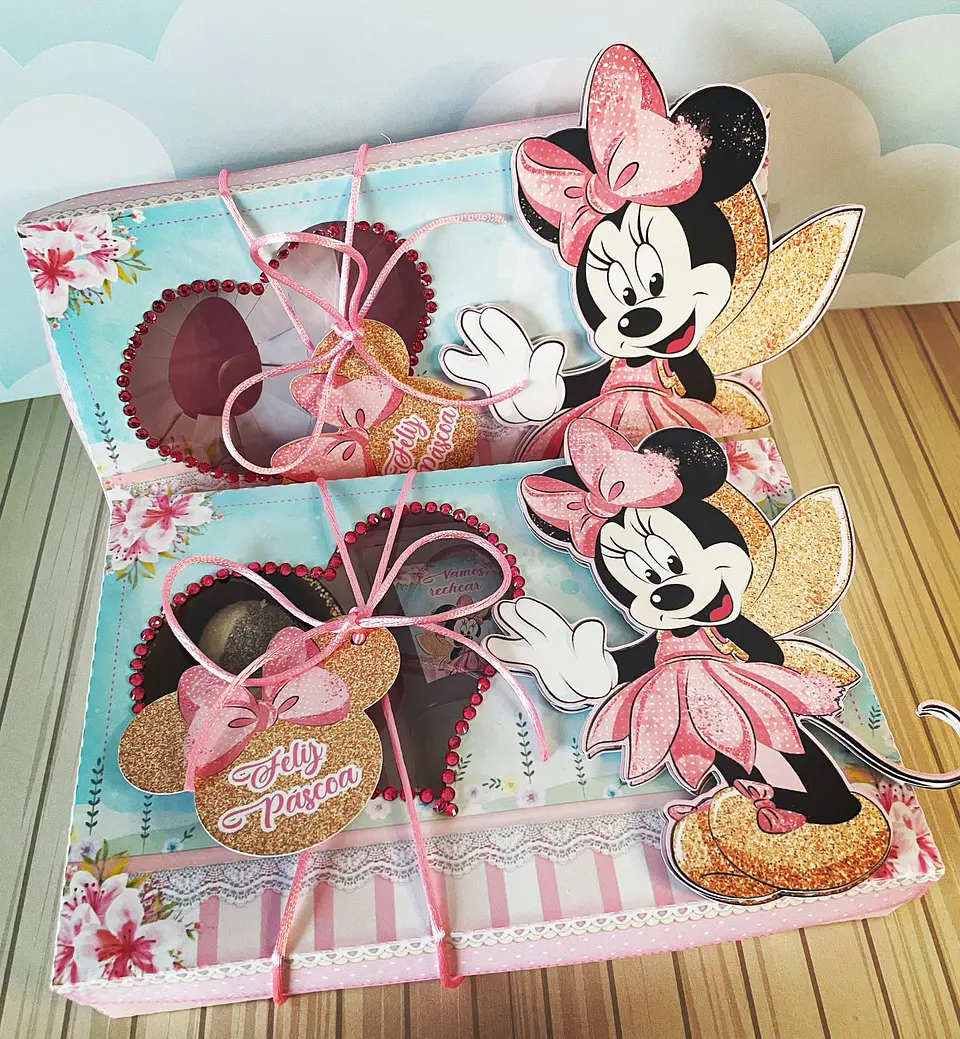 Arquivo de corte mini confeiteiro minnie rosa 1