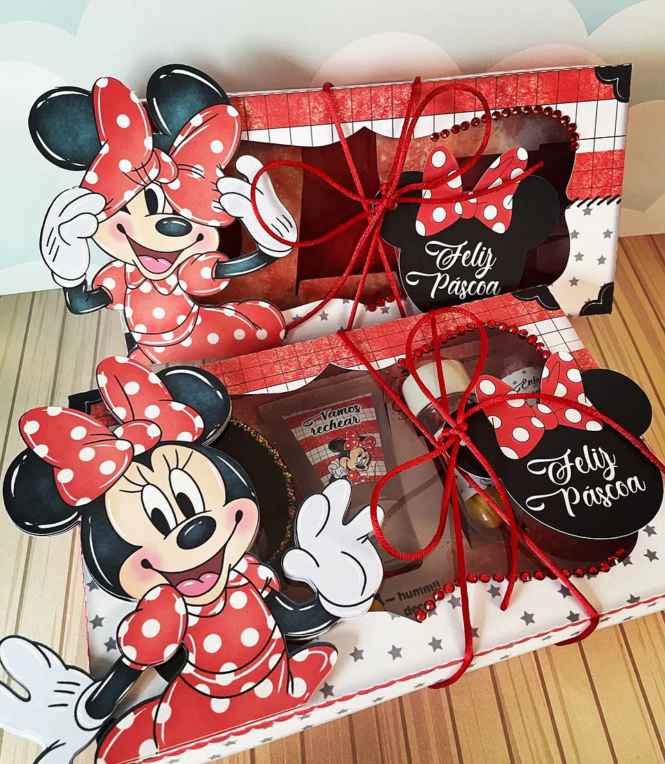 Arquivo de corte mini confeiteiro minnie vermelha 1