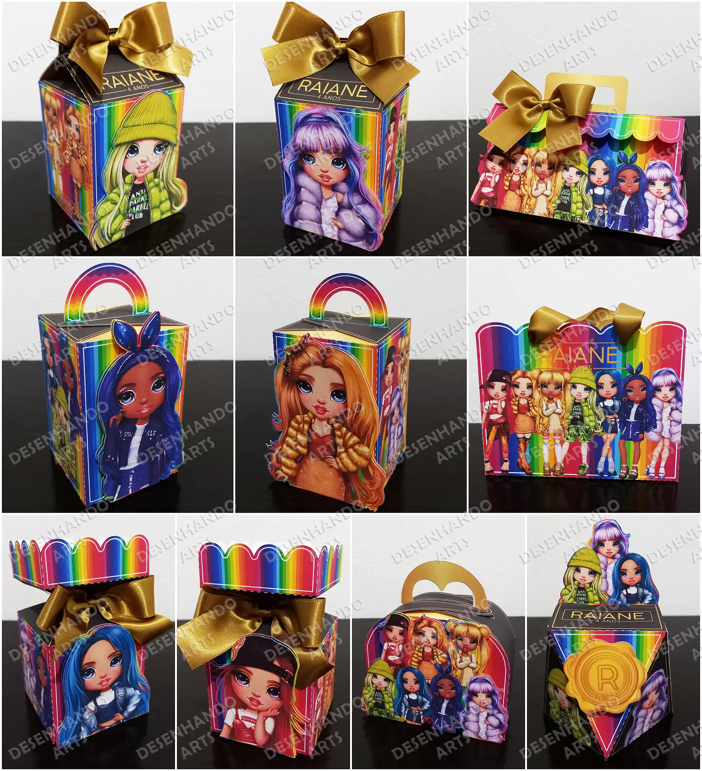 Arquivo de corte rainbow high 1