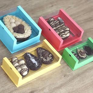 Arquivo de corte caixa ovo de colher