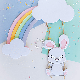 Arquivo de corte topo de bolo coelhinho páscoa