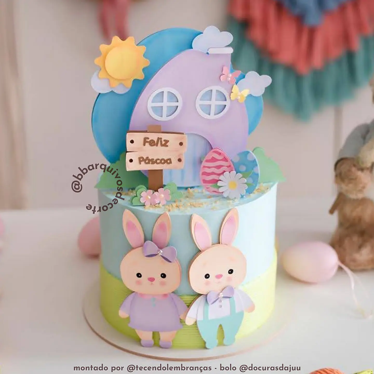 Arquivo de corte topo de bolo pascoa 1