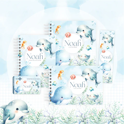 Arquivo encadernação baby fundo do mar - letterinhas