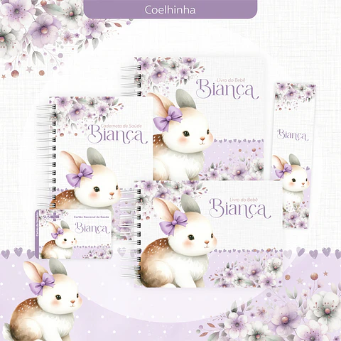 Arquivo encadernação maternidade coelhinha - letterinhas