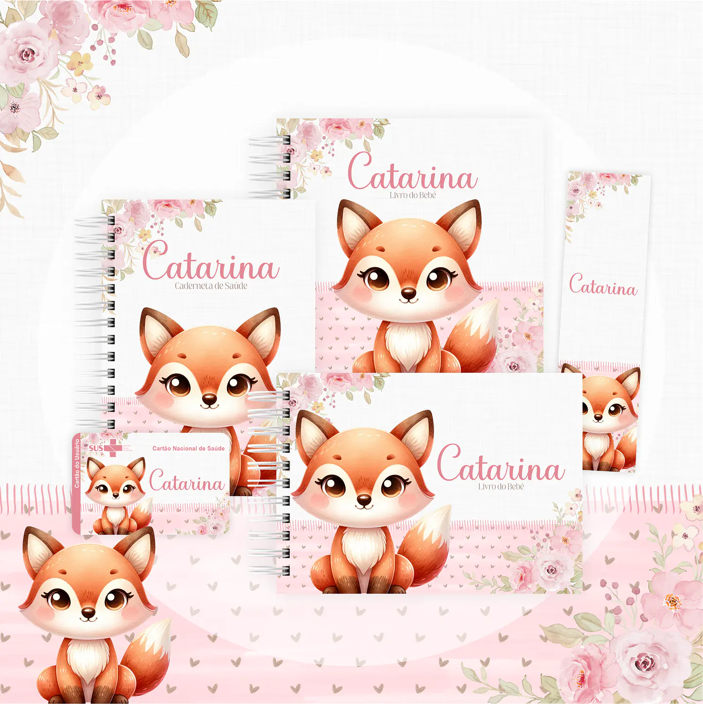 Arquivo encadernação baby raposinha - letterinhas 1