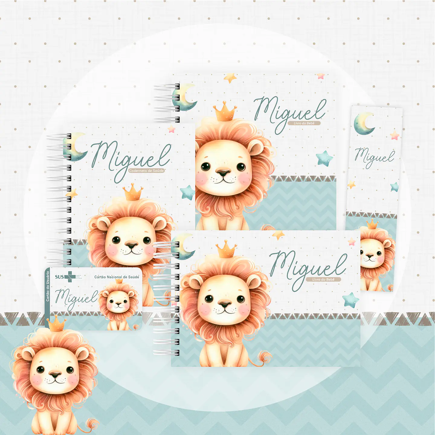  Arquivo encadernação baby leãozinho - letterinhas 1