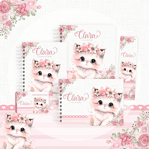 Arquivo encadernação baby gatinha - letterinhas