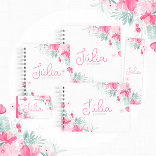Arquivo encadernação baby floral - letterinhas