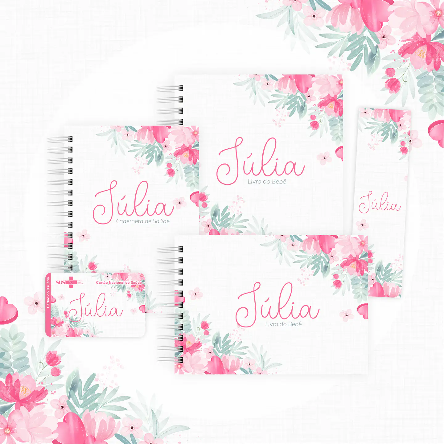 Arquivo encadernação baby floral - letterinhas 1