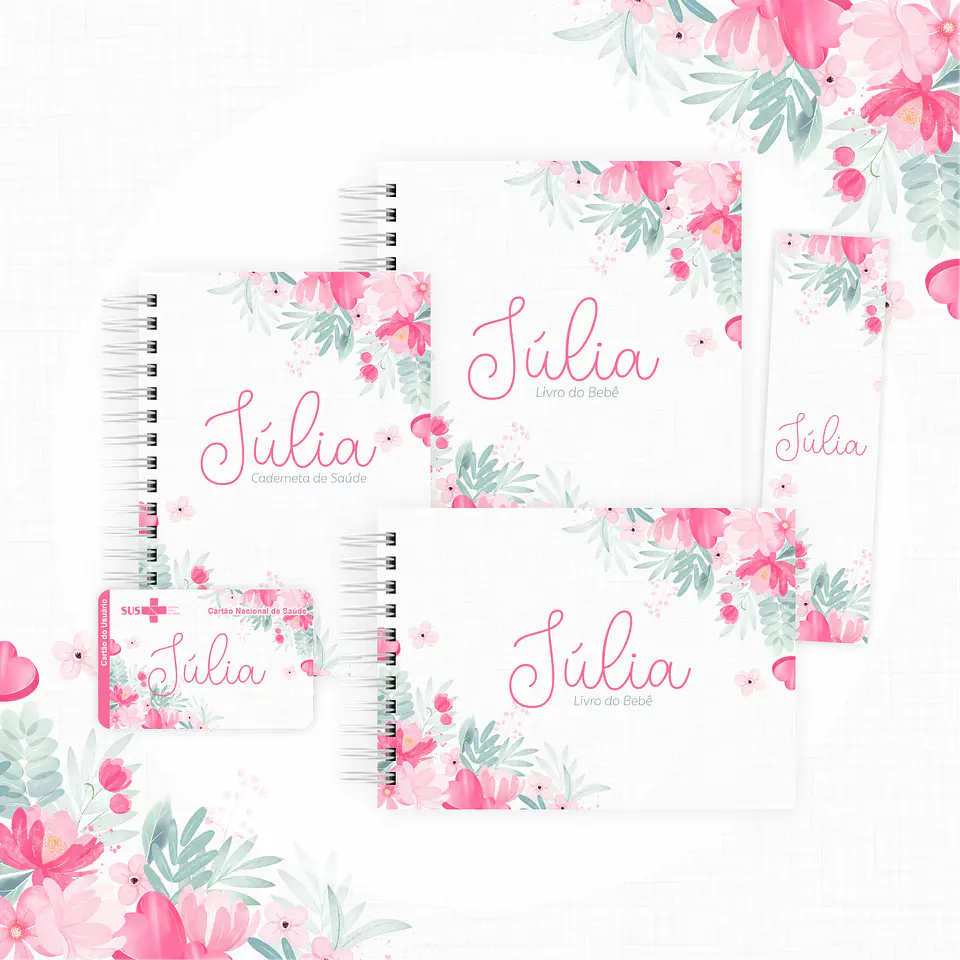 Arquivo encadernação baby floral - letterinhas 1