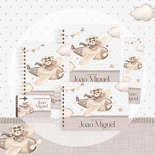 Arquivo encadernação baby aviador - letterinhas