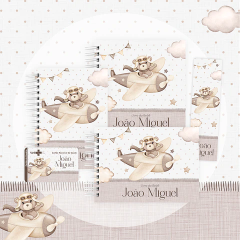 Arquivo encadernação baby aviador - letterinhas