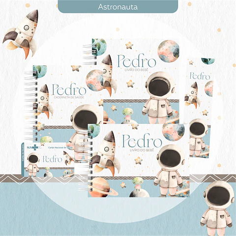 Arquivo encadernação baby astronauta - letterinhas