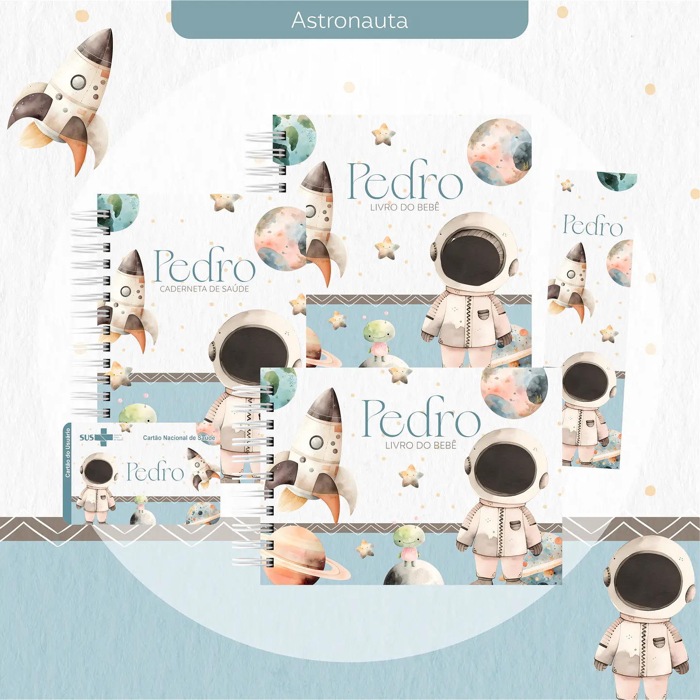 Arquivo encadernação baby astronauta - letterinhas 1