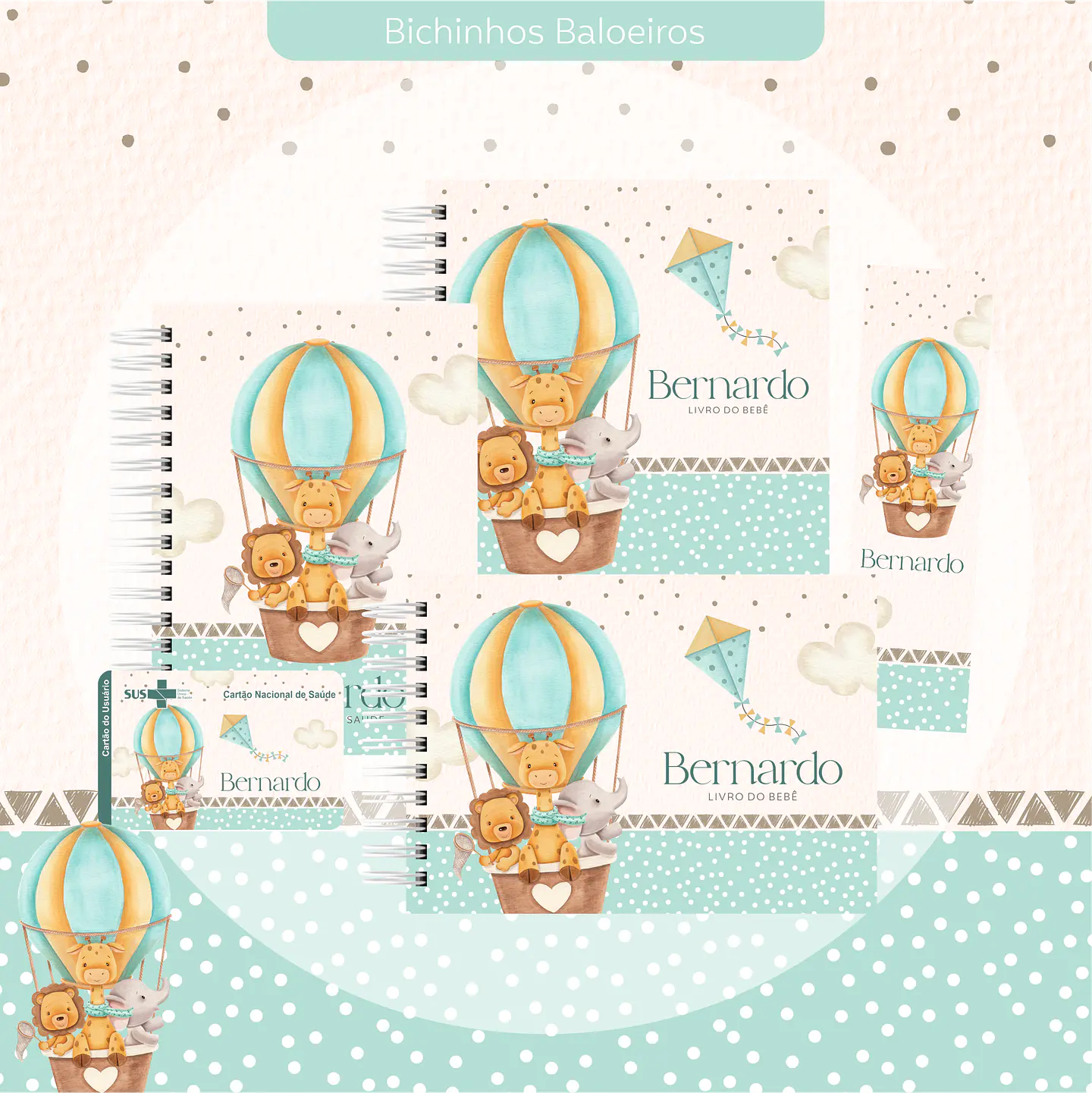 Arquivo encadernação baby bichinhos baloeiros - letterinhas 1