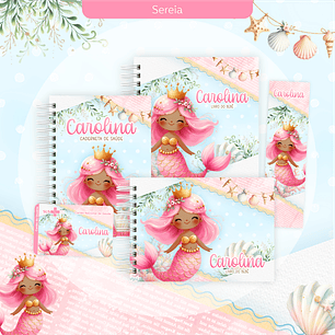  Arquivo encadernação baby sereia - letterinhas