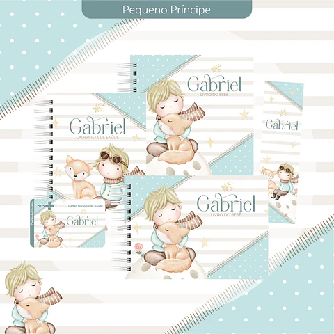 Arquivo encadernação baby pequeno principe - letterinhas
