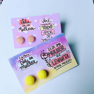 Arquivo de corte Tag Brincos Dia da Mulher