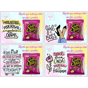 Arquivo de Corte Cartão Bombom Dia da Mulher