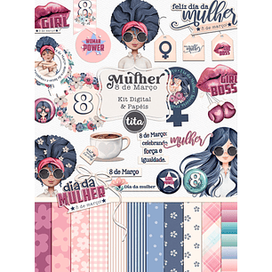 KIT DIGITAL DIA DAS MULHERES - TITA