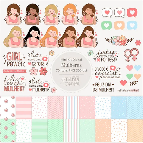 KIT DIGITAL DIA DA MULHER