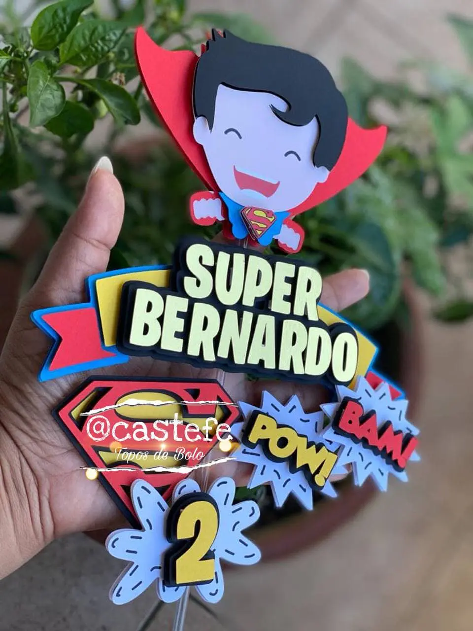 arquivo de corte topo de bolo super homem baby 1