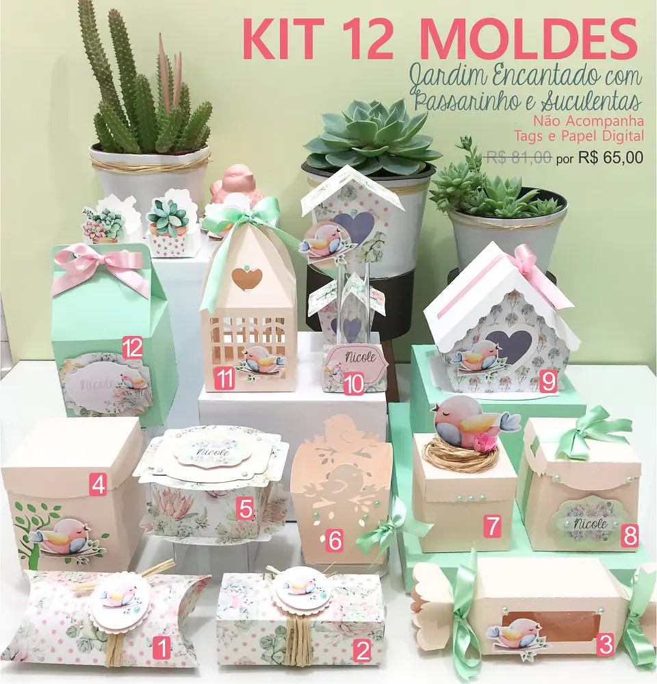 arquivo de corte molde jardim encantado 1