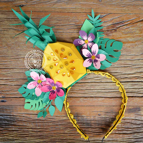 arquivo de corte tiara abacaxi